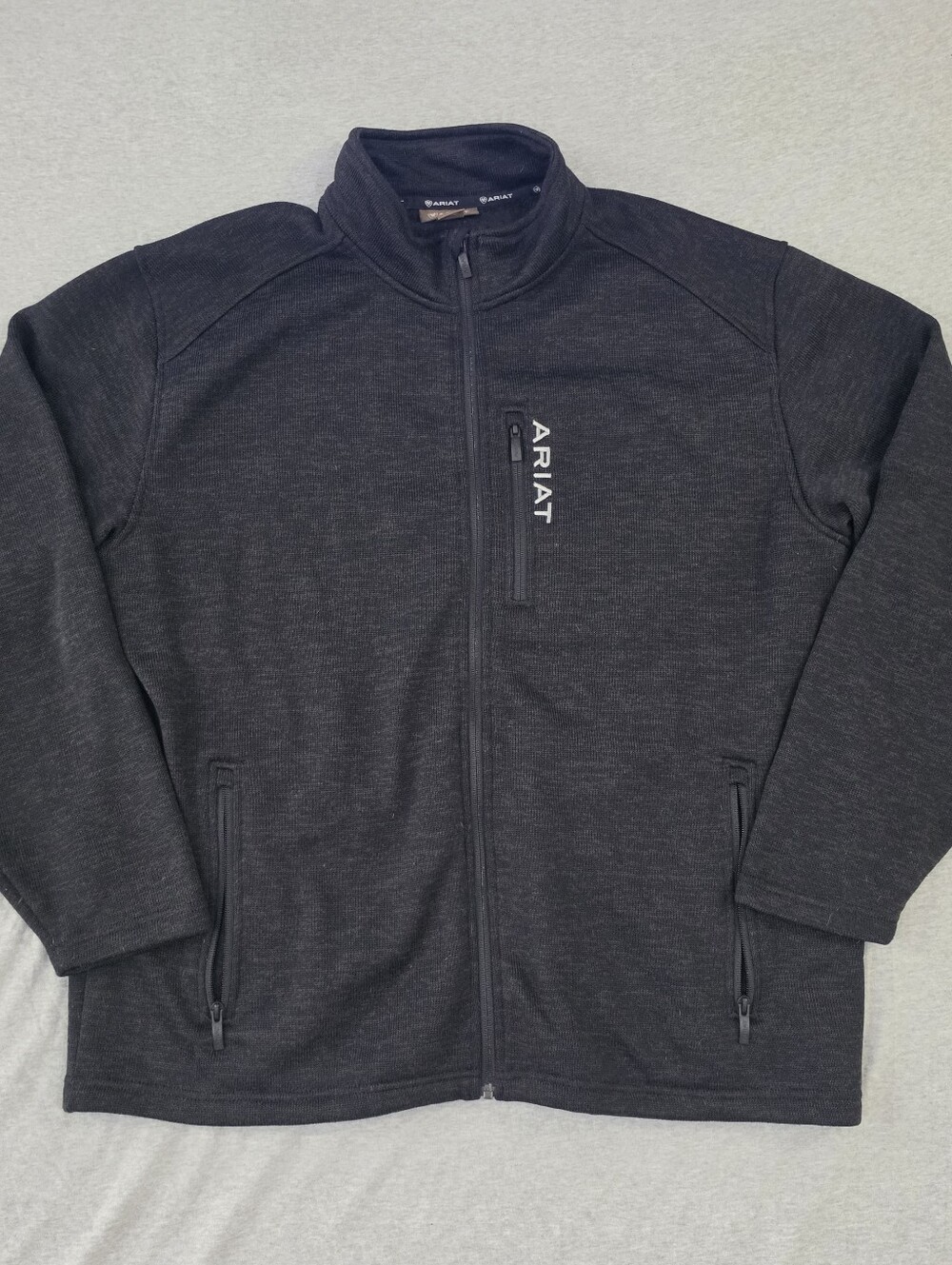 Ariat Men's Dark Charcoal Gray Full-Zip Performance Jacket